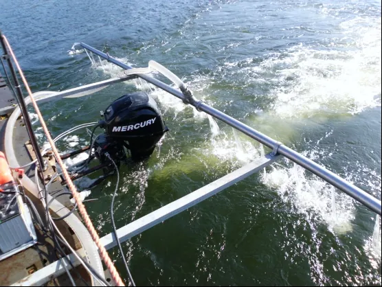 In-lake coagulant application from a workboat